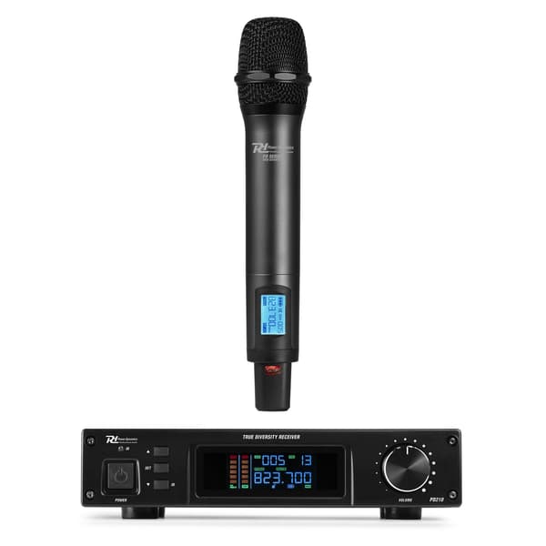Power Dynamics PD210 160-kanals UHF trådlös mikrofon True Diversity System HH