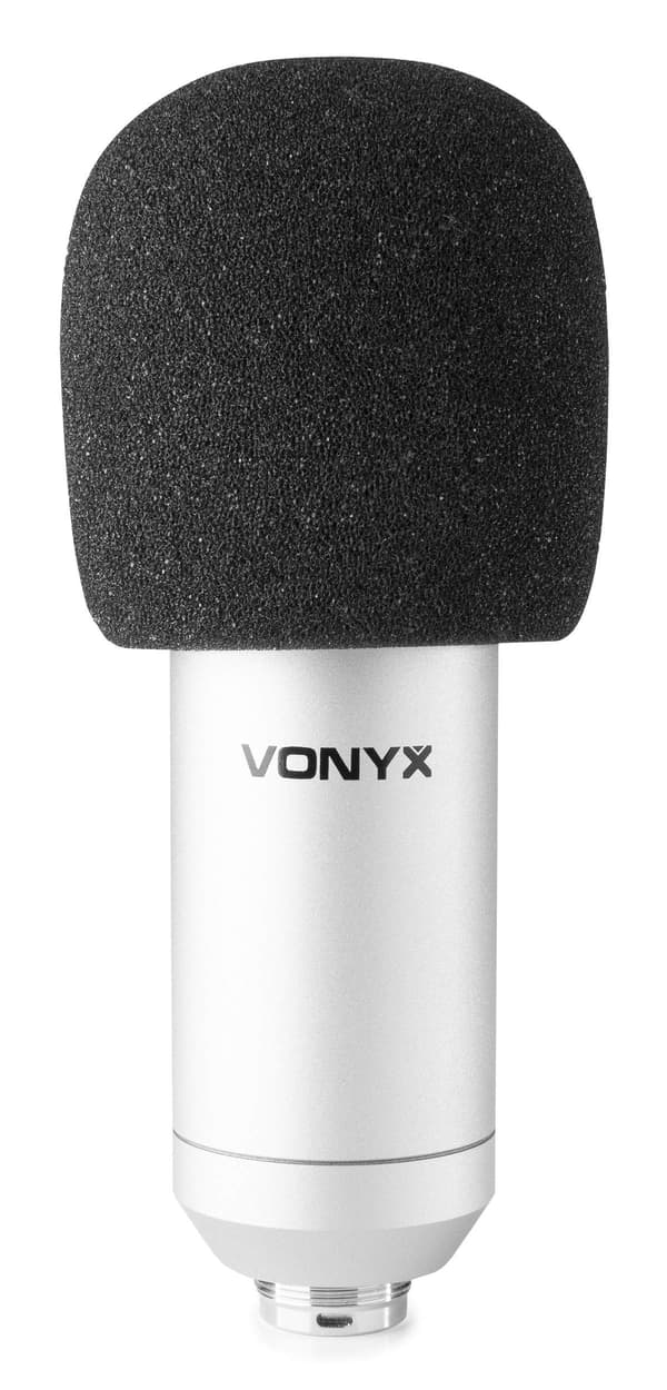 Vonyx CMS300S Studio Kondensator Mikrofonset, USB, Titan