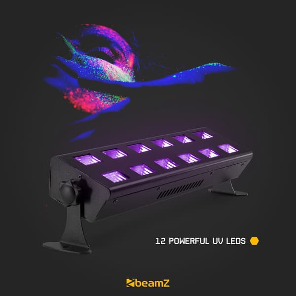BeamZ BUV263 LED UV bar med 12 kraftfulla UV LED