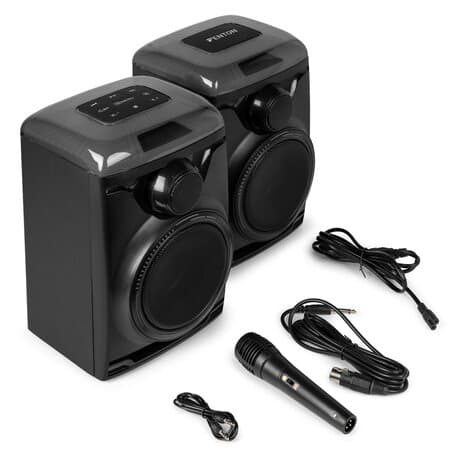 Fenton Track 2.0 Amplified Speaker Set with LED Black