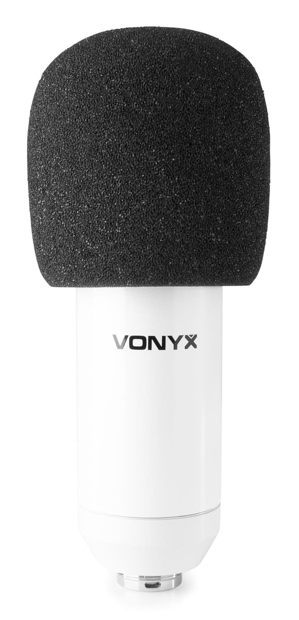 Vonyx CM300W Studio Mikrofon, USB, vit