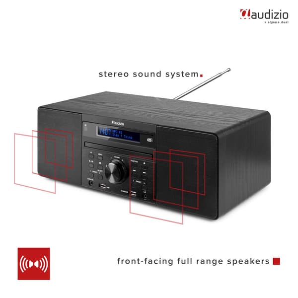 Audizio PRATO MUSIK SYSTEM CD/DAB+ BLACK