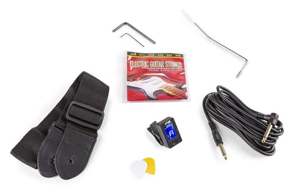 MAXMusic GigKit Elektriskt gitarrpaket, Vit