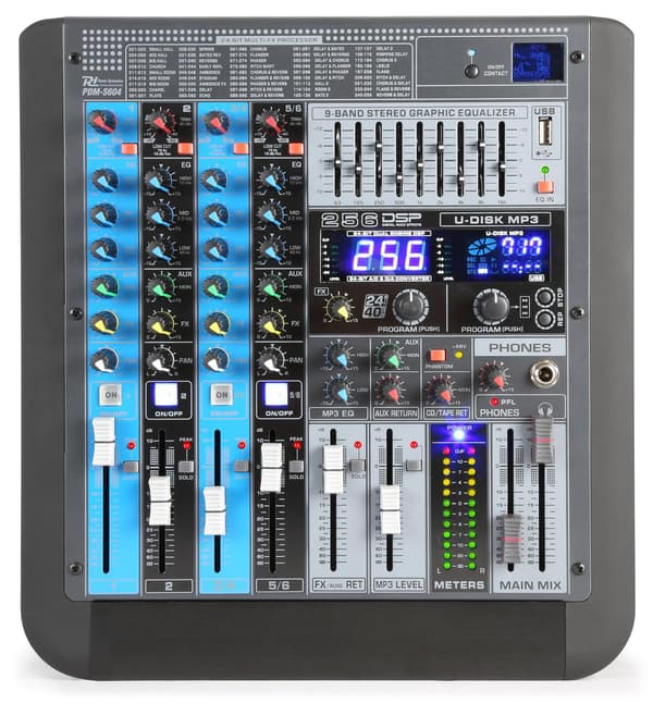 Power Dynamics PDM-S604 Scen Mixer 6kanaler DSP/MP3