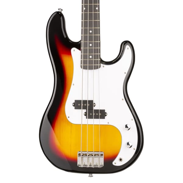 Max Gigkit basgitarr med 40 Watts förstärkare - Gitarrstativ - Gitarrväska - Sunburst