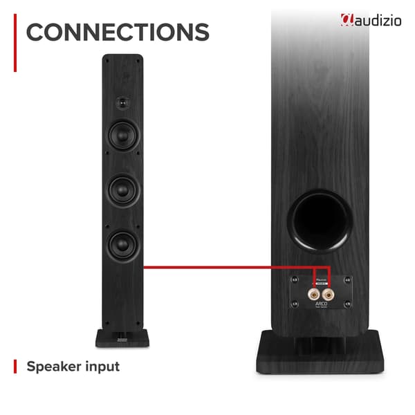 Audizio ARCO Passive Tower Speaker Black