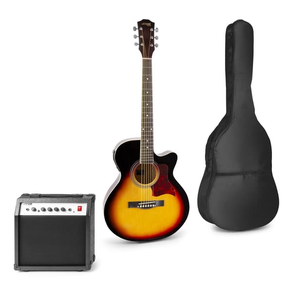Showkit elektrisk akustisk gitarr pack sunburst