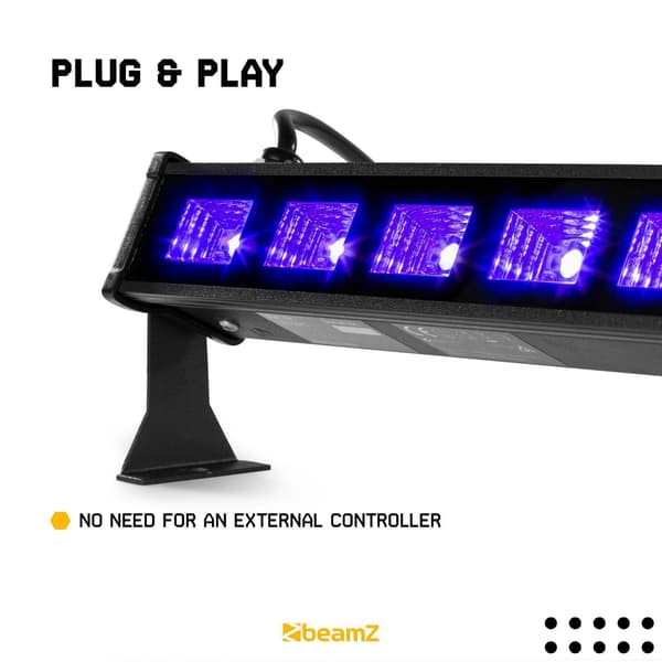 BeamZ BUV63 LED bar 6x3W UV