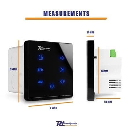 Power Dynamics Powerline A50B inbyggd förstärkare med Bluetooth - 2x 20W