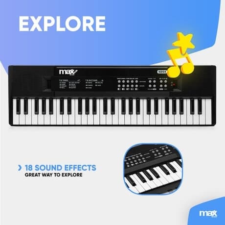 Max KD54 Electronic Keyboard 54-keys