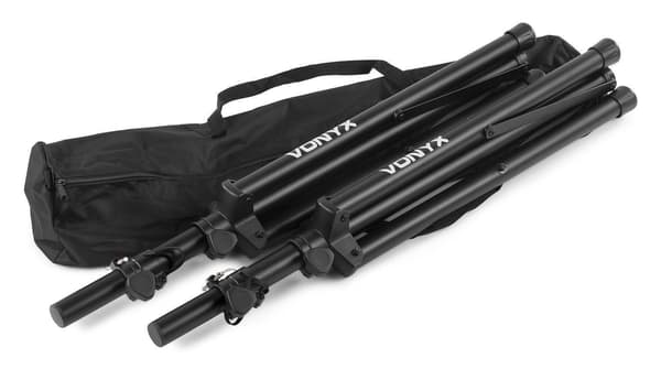Vonyx LS01K Kit 2x Högtalarstativ m. väska 1.8m 30kg