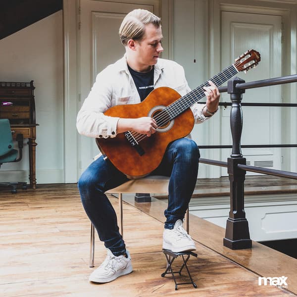 MAX SoloArt klassisk akustisk gitarr (39") Startset - Brun (trä)