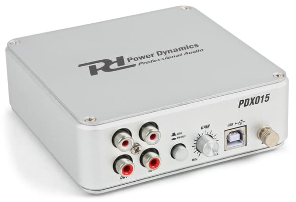 Power Dynamics PDX015 USB2.0 Förförstärkare, Skivspelare, Programm