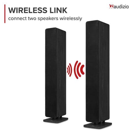 Audizio ARCO Active Tower Speaker med DAB radio – Svart