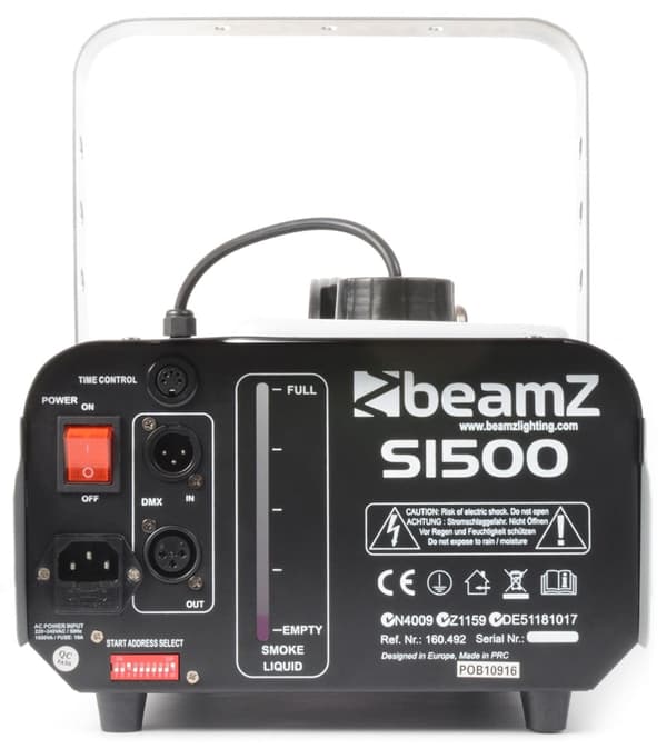 BeamZ S1500 Rökmaskin DMX/timer cntrl