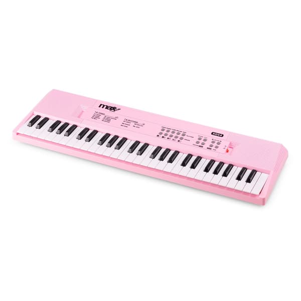 Max KD54 Electronic Keyboard 54-keys med batteri Rosa