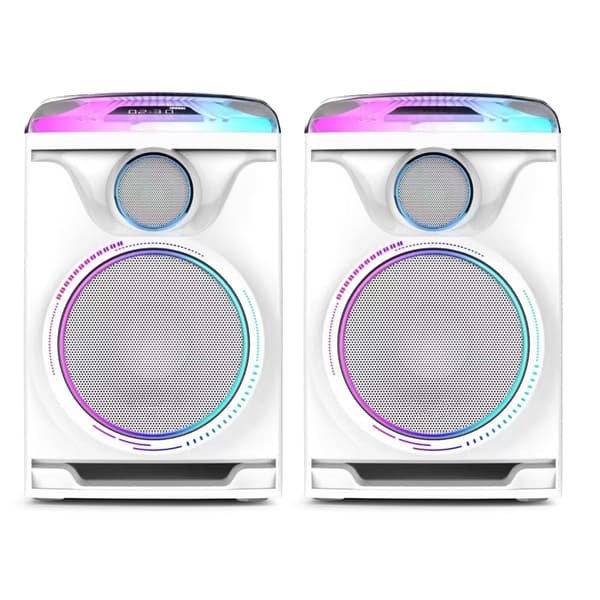 Fenton Track 2.0 Amplified Speaker Set with LED White