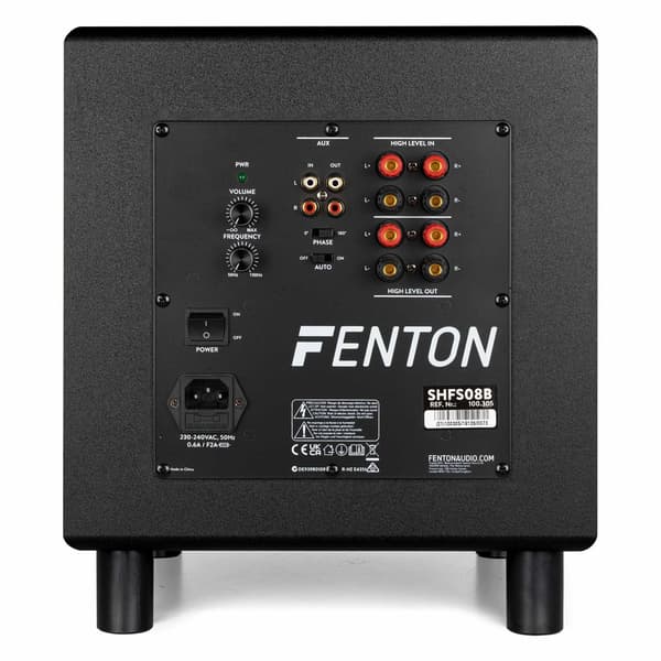 Fenton SHFS08B Aktiv sub bas 8" svart