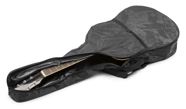 MAXMusic ShowKit Elekrisk stålsträngad akustisk gitarr paket svart