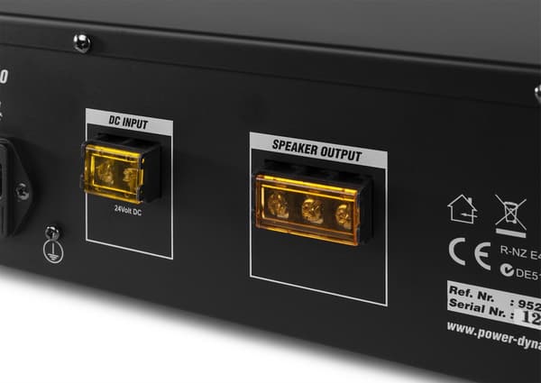 Power Dynamics 100V högtalarmusiksystem med 12 högtalare och Bluetooth