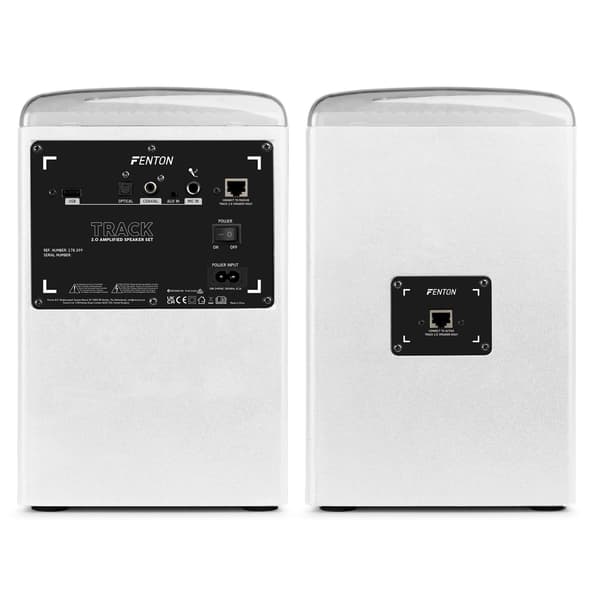 Fenton Track 2.0 Amplified Speaker Set with LED White