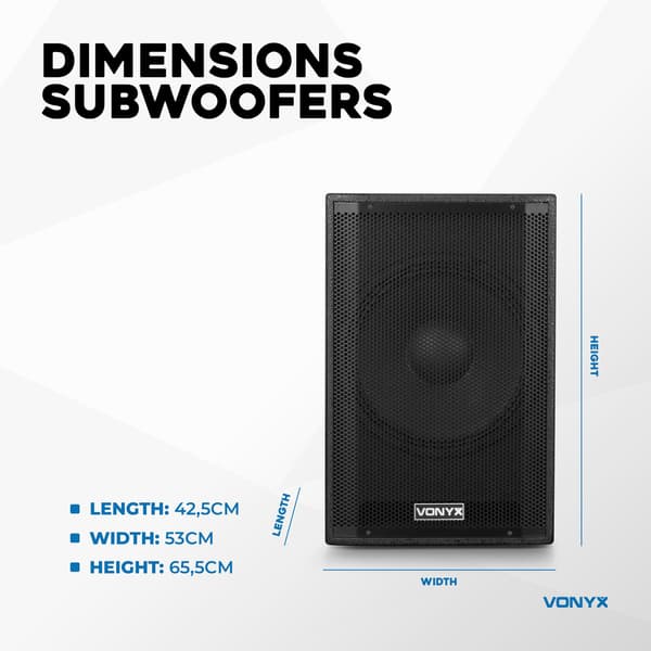 Vonyx VX1080BT Active Speaker Kit 2.2