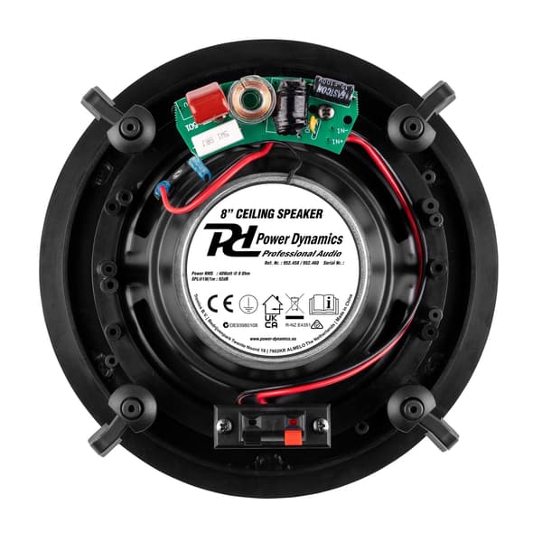 Power Dynamics Powerline B50BSet In-Wall Ljudsystem med 2 Tak­högtalare