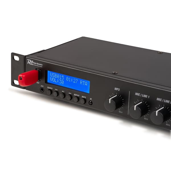 Power Dynamics PDC90 Mediaspelare med Förstärkare – DAB+/USB/BT/MP3