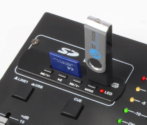 SkyTec- Vonyx STM-2250 Mixer, 4 kanaler, effekter, USB, MP3