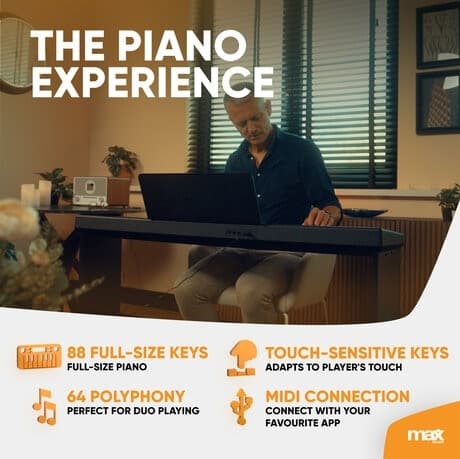 RhapsodyDP88P Digital Piano 88-tangenter med möbelställ