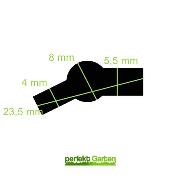 30 CM ruohonleikkurin terä varten Basic EM 1000-1, Central Park CPG-930 + ruuvi