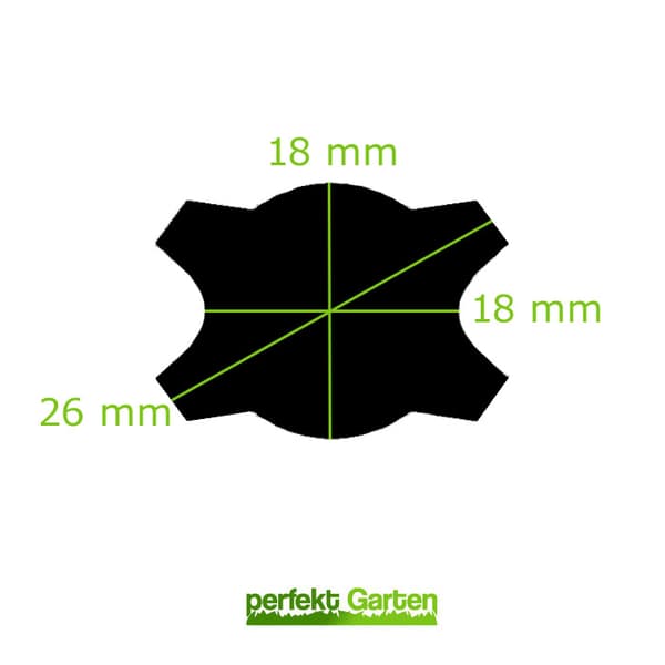 43 CM gräsklipparkniv för MTD OBI PRAKTIKER BUDGET FLEURELLE