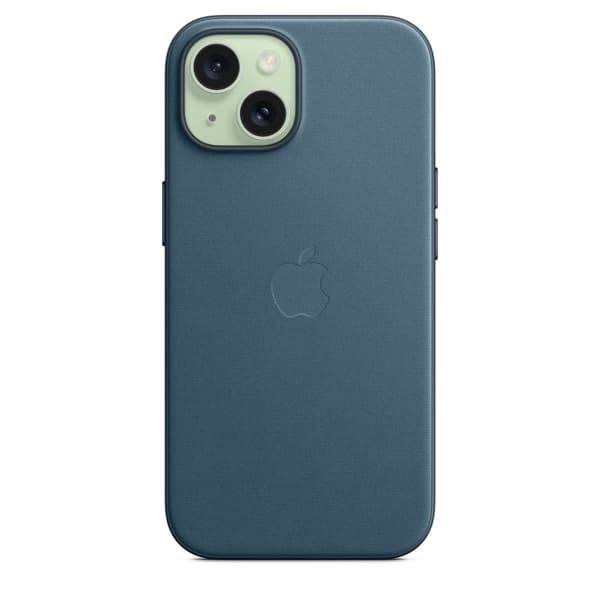 Original iPhone 15 Case FineWoven MagSafe Pacific Blue