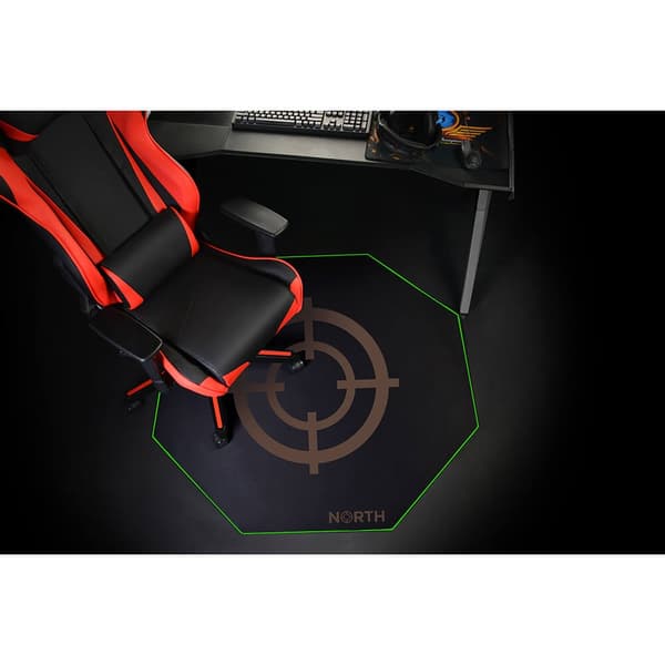 Gulvmåtte Pro Gaming Grøn/Sort