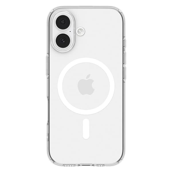 iPhone 17 Deksel Liquid Crystal MagFit Klar Hvit