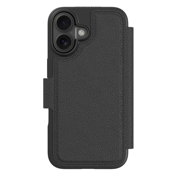 iPhone 16 Cover Cirkulær Pung Sort