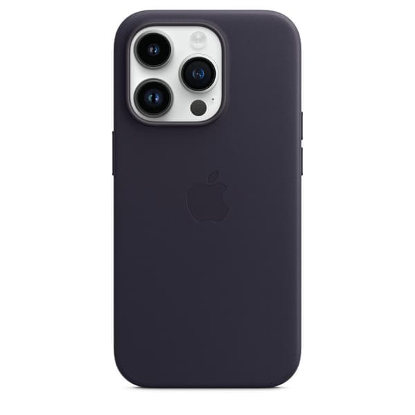 Original iPhone 14 Pro Max Skal Leather Case MagSafe Ink
