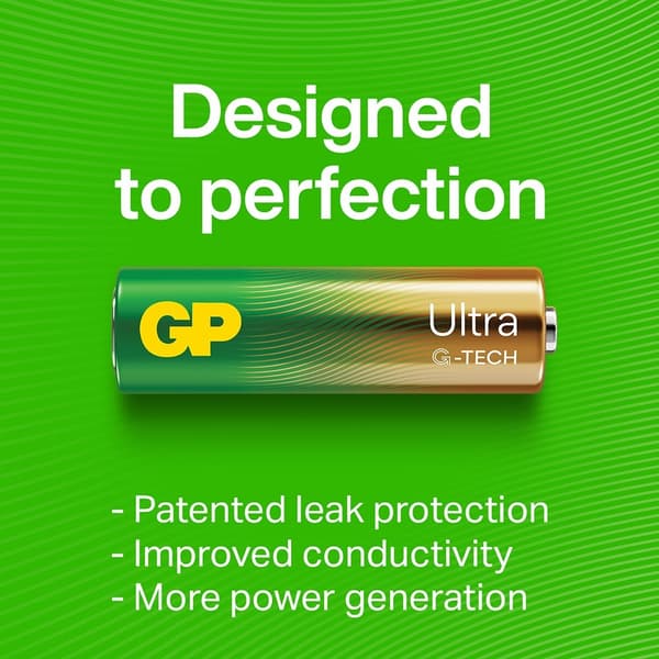Ultra Alkaline AA-batteri 15AU/LR6 4-pack