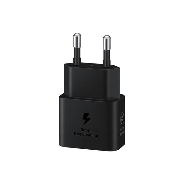 Original oplader med kabel 25W strømadapter sort