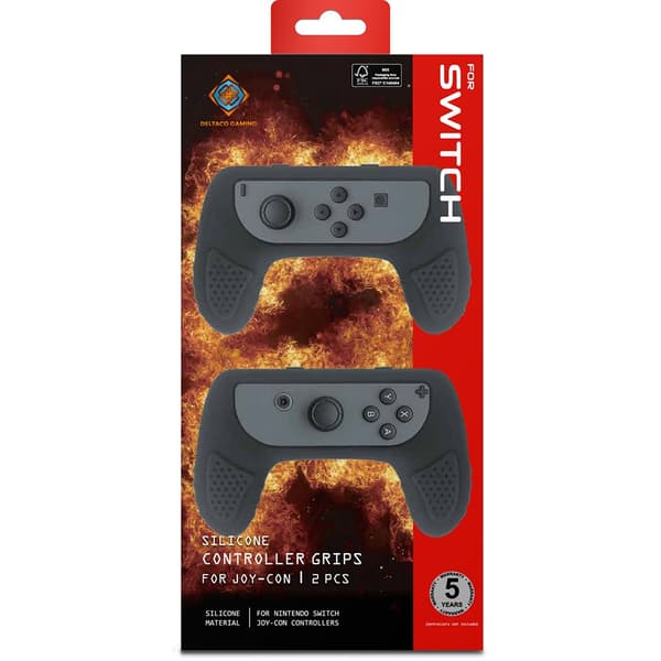 Silikonikahva Nintendo Switch Joy-Con -ohjaimille, musta