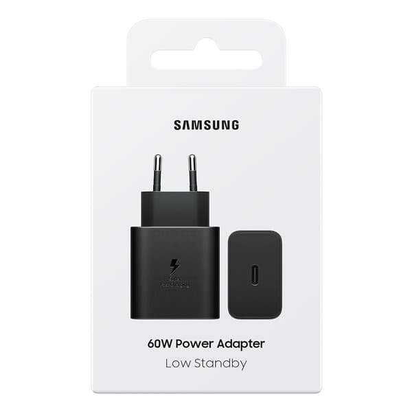Original Lader 60W Strømadapter USB-C Svart