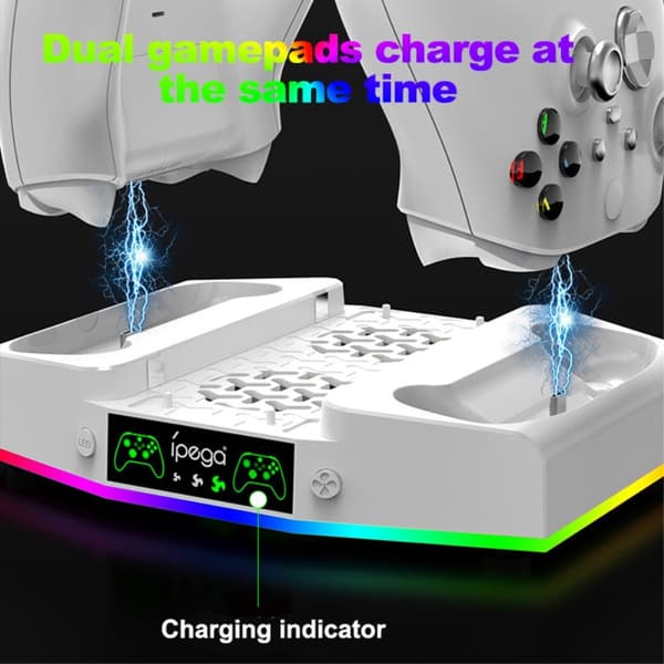 Xbox Series S Dockingstation med blæser og headsetholder