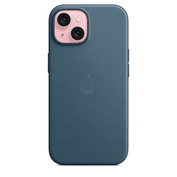 Original iPhone 15 Case FineWoven MagSafe Pacific Blue