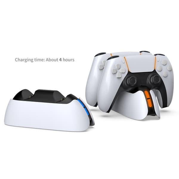 Ladestation til to PS5-controllere