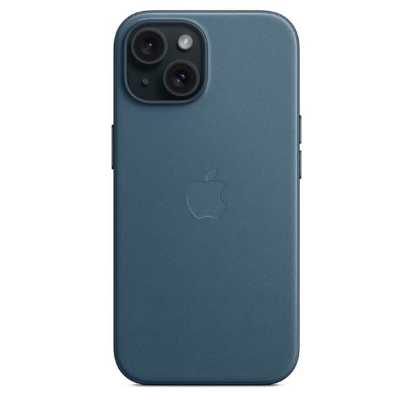 Original iPhone 15 Case FineWoven MagSafe Pacific Blue