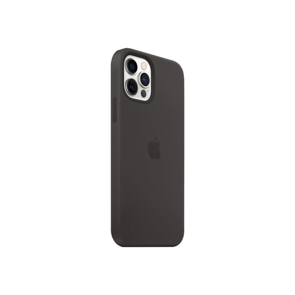 Original iPhone 12/iPhone 12 Pro-etui Silikoneetui MagSafe Sort