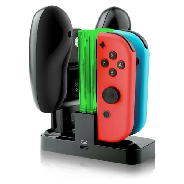 Ladestation med LED til Nintendo Switch Joy-Con