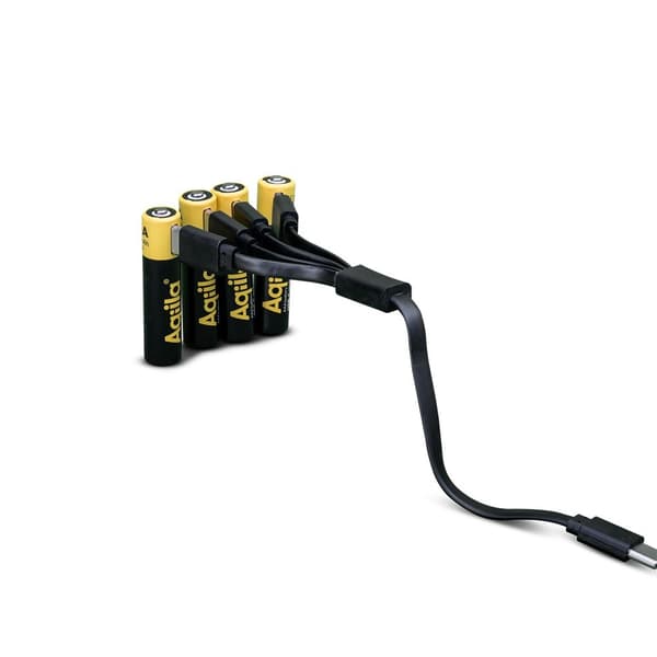 Genopladeligt AAA Batteri USB-C 4-pak