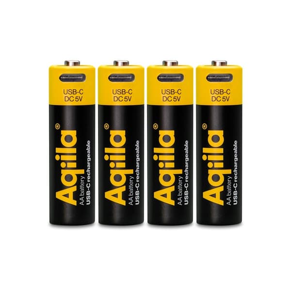 Uppladdningsbart AA-batteri USB-C 4-pack