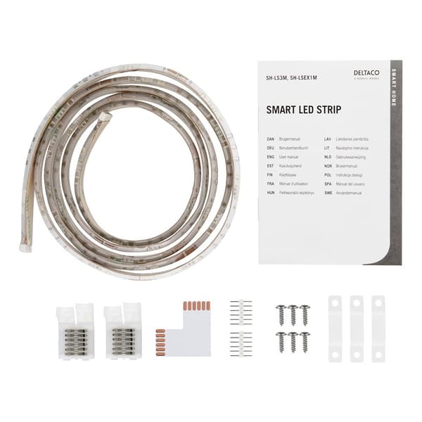 LED stripeforlengelse RGB 6-pinners 1m
